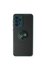 Resim artlab Art Galaxy A13 4G Kılıf Montreal Yüzüklü Silikon Kapak - Yeşil Lab 