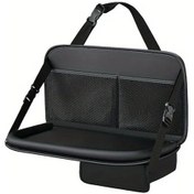 Resim Dashanshop Siyah Evrensel Katlanır Araç Masası - Oto Depolama Çantası Ve Kol Dayama 