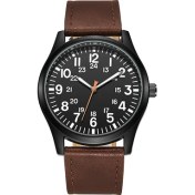 Resim Hanyang Siyah Kahverengi Hava Kuvvetleri Saha Izle Kumaş Kayış 24 Saat Ekran Japonya Kuvars Hareketi 41MM Kadran (Yurt Dışından) 