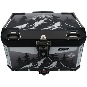 Resim GP KOMPOZİT DSN05 Universal 45 lt Desenli Alüminyum Motosiklet Çantası 