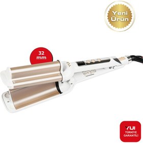 Resim Yui KB309 32 mm Saç Şekillendirici Derin Wag Maşa(Yui Türkiye Garantili) 