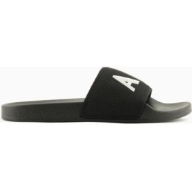 Resim Armani Exchange Siyah - Beyaz Erkek Plaj Terliği XUP001 