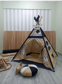 Resim Kızıldereli Çocuk Oyun Çadırı Devrilmeyen Sabitleme Mekanizmalı Galaksi Serisi Gold 