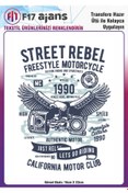 Resim F17 Ajans Ütü Ile Yapışan Tekstil Dtf Baskı Görseli Street Rebel 