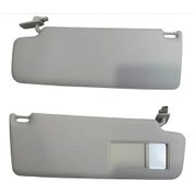 Resim Vw Tiguan 2008-2018 Güneşlik Sağ Gri Makyaj Aynalı Koruyuculu 5n0857552h 