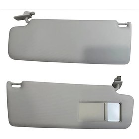 Resim Vw Tiguan 2008-2018 Güneşlik Sağ Gri Makyaj Aynalı Koruyuculu 5n0857552h 