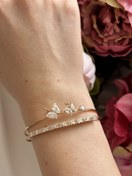 Resim Gold Kelebekli Ayarlanabilir Bileklik 