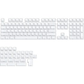Resim Leaven Mekanik Klavye Keycap -136 Tuşlu Dalgalı Beyaz Tuş Takımı 