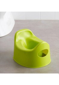 Resim Çocuk Lazımlığı Yükseklik 18 Cm Pratik Kaymaz Lazımlık Yeşil 