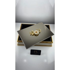 Resim Aynalı Kutu Gondol Şekerlik Sunumluk Söz Nişan Kız Isteme Çikolatalık Dekoratif Obje Biblo Süs Eşya 