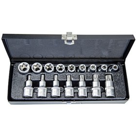 Resim NT Tools NCSET83 16 Parça 1/2" CR-V Torx ve E Tipi Torx Lokma Seti 