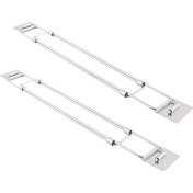 Resim Alchemy Craft Rv Güvenli Ayarlanabilir Barlar, Paslanmaz Çelik Çubuklar, Rv Buzdolabı Için Yiyecek ve Içecek Sabitleyiciler (2 Paket) (Yurt Dışından) 