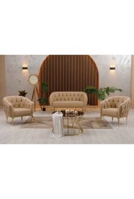 Resim Garden House Asel Krem Ofis Koltuk Takımı 