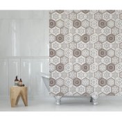 Resim Zethome Tropik Banyo Duş Perdesi 2345 Tek Kanat 1X120X200 