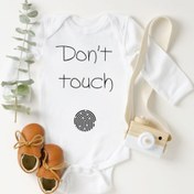 Resim TUĞBABABY Unisex Bebek Don't Touch Baskılı Body Zıbın 