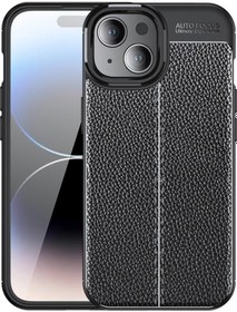 Resim Cbtx Iphone Uyumlu 15 Litchi Doku Şok Geçirmez Tpu Telefon Kasası 