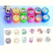 Resim 12 parça Sanrio Damga Seti - Sevimli Hello Kitty, My Melody ve Arkadaşları için - DIY El Sanatları, Scrapbooking, Doğum Günü Partileri, Öğretmen Ödülleri ve Tekboynuz Temaları için mükemmel 