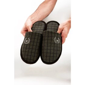 Resim Ulusen Erkek Ev Terliği-Misafir Terliği-Çeyiz Bohça Terliği-Damat Terliği-Balkon Terliği 