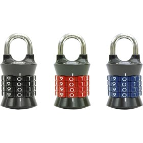 Resim Storemax Soyunma Kilidi Kendi Kombinasyon Asma Kilidinizi Ayarlayın, 3'lü Paket, Renkler Değişebilir, 1535EC3 