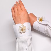 Resim 2 Adet Gömlek Düğme Kapakları Sevimli Çiçekli Düğmeler Dikişsiz Klips Dekoratif Gömlek ve Elbiseler Moda Düğme Klipsleri, Giysi Aksesuarları, Tatil Hediyesi 