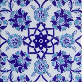 Resim Can Seramik 20*20 Cm Cç10 Iznik Çini Karo 5' Li 1 Paket 