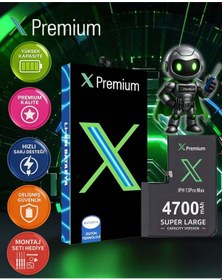Resim Xpremium Apple Uyumlu iPhone 13 Pro Max Batarya Pil Süper Yüksek Kapasiteli Güçlendirilmiş 4700 Mah 