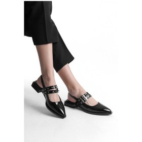 Resim Hazel Kadın Zımba Tokalı Sandalet A006-k006 Siyah 