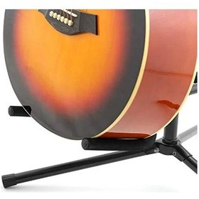Resim Music Gst100-bk Çift Gitar Standı - Siyah 183 Açık Mavi 