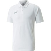 Resim Puma Teamfinal Casuals Polo Erkek Futbol Polo Tişörtü 65738404 Beyaz 