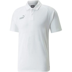 Resim Puma Teamfinal Casuals Polo Erkek Futbol Polo Tişörtü 65738404 Beyaz 