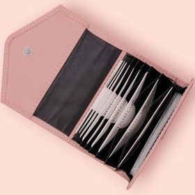Resim Modica Paris - Vegan Deri Akordiyon Kartlık Cüzdan Şıklık Ve Fonksiyonun Buluştuğu Kusursuz Tasarım Pudra 