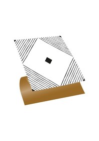 Resim Kendinden Yapışkanlı Siyah Karo Desenli Pvc Karo 30x30 Cm 11 Adet 1m2 