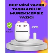 Resim Kablosuz Mini Cep Yazıcısı Bluetooth Destekli 1200MAH Bataryalı 