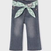 Resim Mayoral Kız Bebek Fular Kemerli Denim Pantolon 22K.MYR.02542.092 