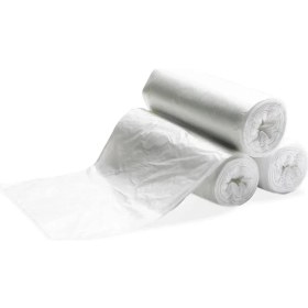 Resim Mini Boy Şeffaf Çöp Poşeti 120’LI - 40X50 cm Sızdırmaz, Yırtılmaz ve Dayanıklı Atık Torbası, Şeffaf Çöp Torbası, Ev Ofis ve Banyo Için Uygun 