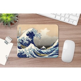Resim daystore Hokusai The Great Wave Off Kanagawa 17 X 21 Cm Mouse Pad 