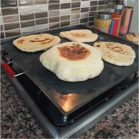 Resim First Work Ocak Üstü Kare Sac Bazlama Börek Katmer Sacı 