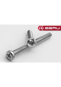 Resim Yuvarlak Yıldız Başlı Ysb Civata M6x30 - 100 Adet 1 x 1.5 x 2 x 2.5 CM 