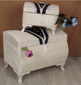 Resim Damat 2li Çeyiz, Bohça Ve Traş Sandık Takımı 601 