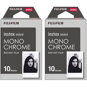 Resim Fujifilm Instax Mini Monochrome Siyah Beyaz 10x2 Film Seti 