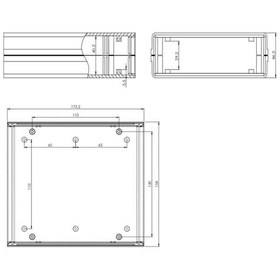 Resim Elektronik Proje Kutusu (Ölçüleri: 154X174X47Mm) - Siyah 