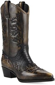 Resim Kahverengi Bayan Kovboy Çizmesi (Dawn) 