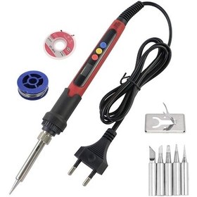 Resim 90w Dijital Elektrikli Hızlı Hızlı Isı Sıkıştırma Hızlı Isı Red 90w Set-4 110v Us Plug Kh 