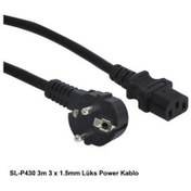 Resim S-link SL-P430 3m 3 x 1.5mm Lüks Power Kablo 