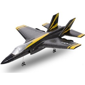 Resim Gajeena Fx635 Siyah 2.4g 2 Kanal Uzaktan Kumandalı Uçak F35 Gövde Deseni 3.7v 150mah Batarya Dahil 120m Kumanda Mesafesi 10 Dakika Uçuş Süresi 