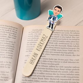 Resim Röntgen Teknikeri Karikatürlü Çubuk Kitap Ayracı 