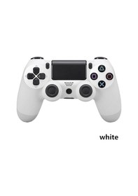 Resim PS4 Uyumlu V2 Kablosuz PS4 Uyumlu Kol Beyaz Joystick 