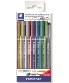 Resim Staedtler Metalik Marker Seti 6 Renk 
