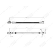 Resim SVAC 10-197 Arka Fren Hortumu Tiguan 07-18 Passat 09-15 Cc 12-17 Alhambra 11-15 