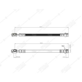 Resim SVAC 10-197 Arka Fren Hortumu Tiguan 07-18 Passat 09-15 Cc 12-17 Alhambra 11-15 